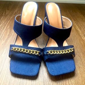Women Jeans heeled Sandals